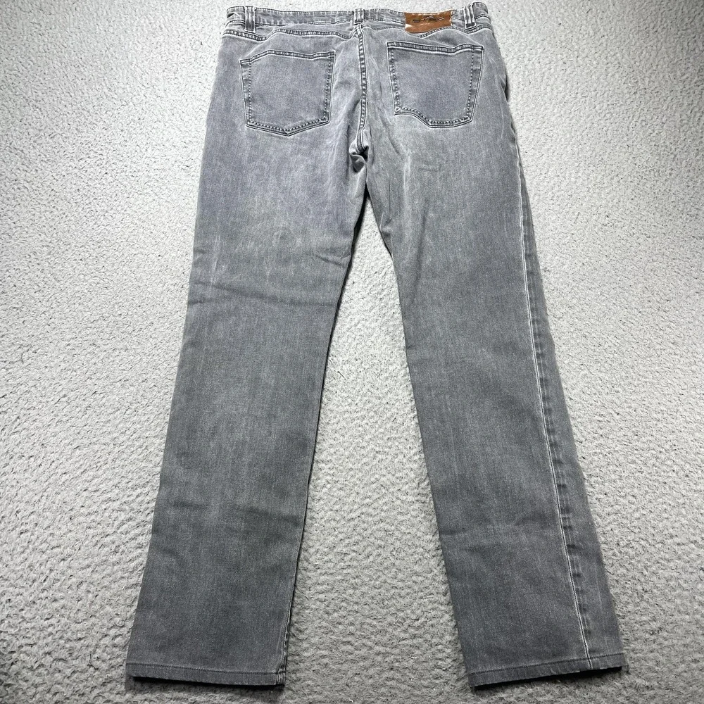 Etro Jeans Mens 33x30 Gray Medium Wash Slim Straight Stretch Denim Italy 33x29.5